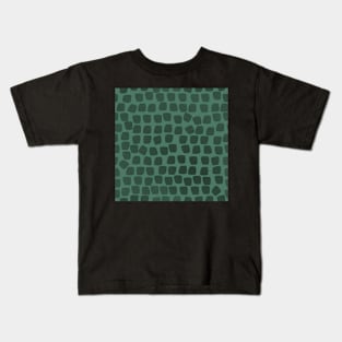 Leopard Mosaic on Soft Green 5748 Kids T-Shirt